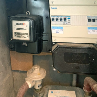 meterkast en keuken